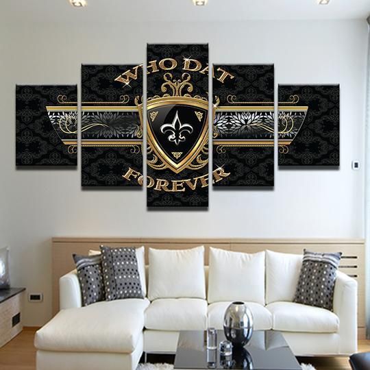 New Orleans Saints Who Dat Forever Sport 5 Panel Canvas Art Wall Decor