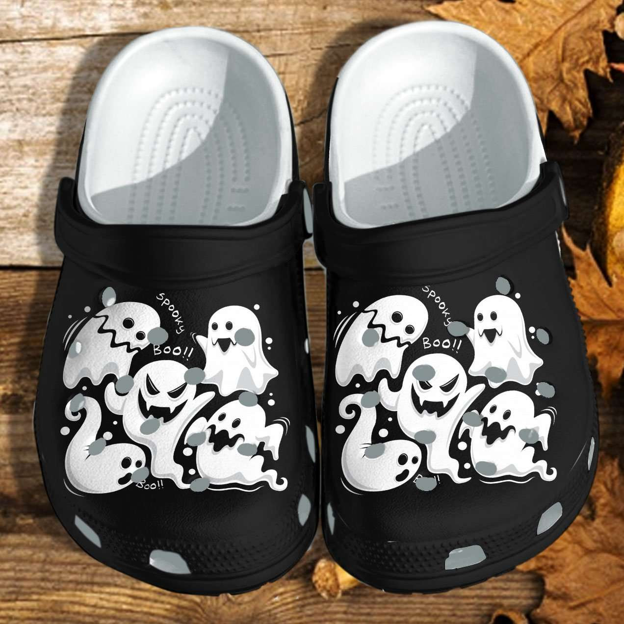 Halloween Creepy Ghost Kawaii Manga Anime Crocss Crocband Clogs Shoes ...