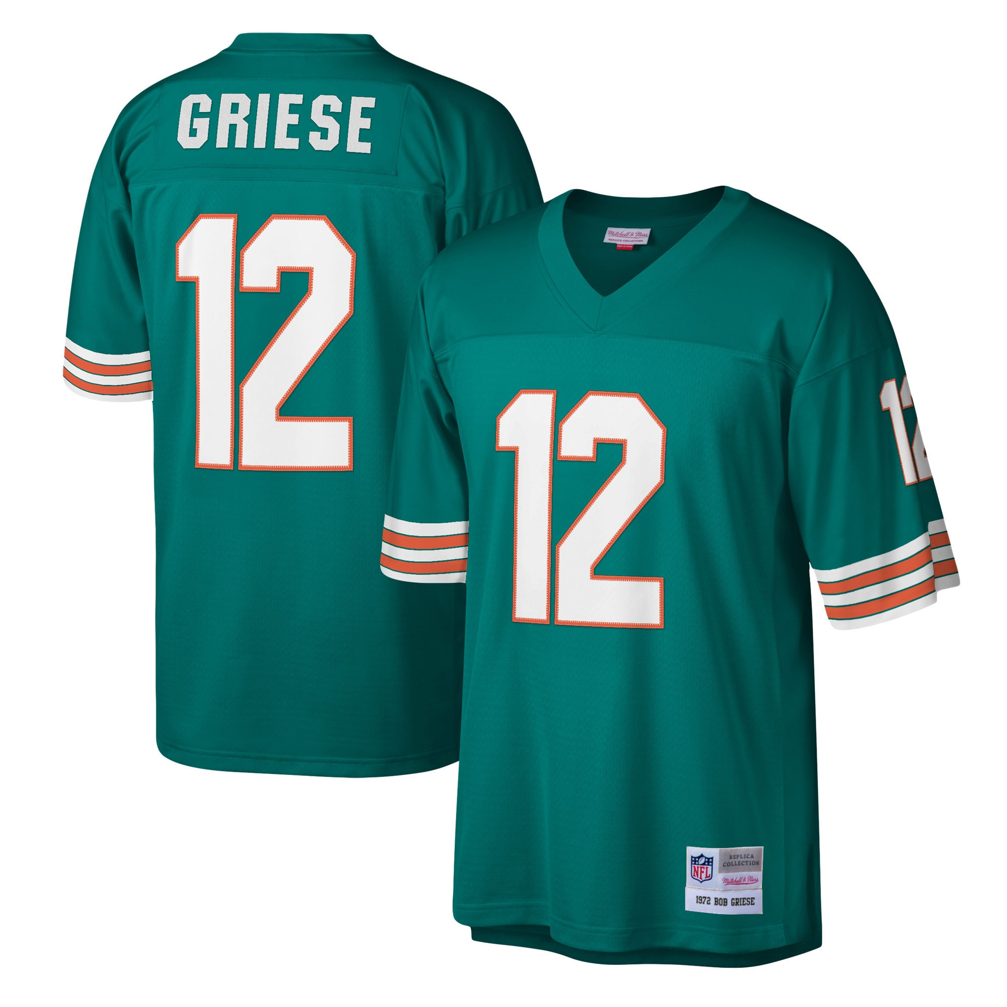 Bob Griese Miami Dolphins Mitchell & Ness 1972 Legacy Replica Jersey – Aqua NFL