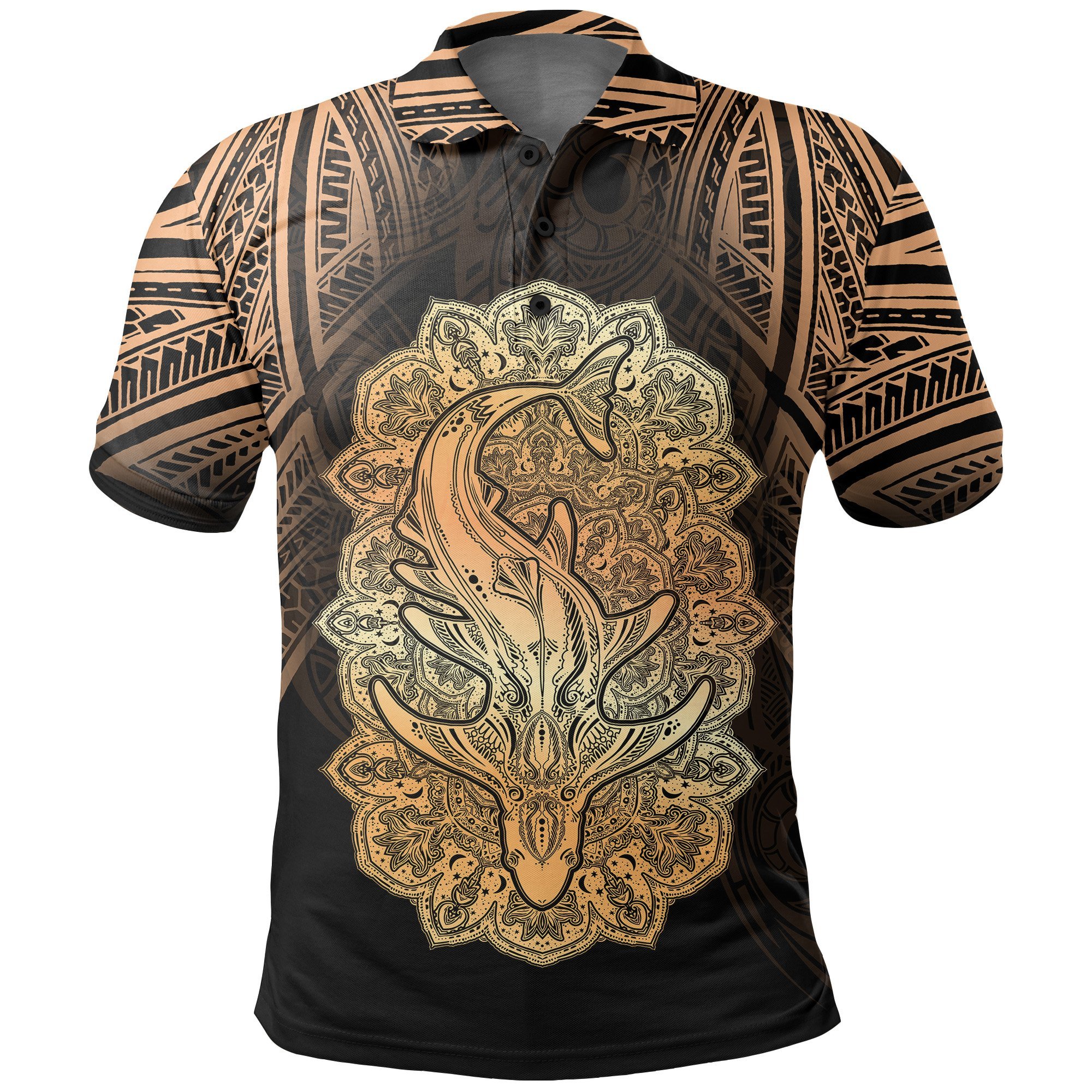 Wild Shark Polynesian Polo Shirt – BN39