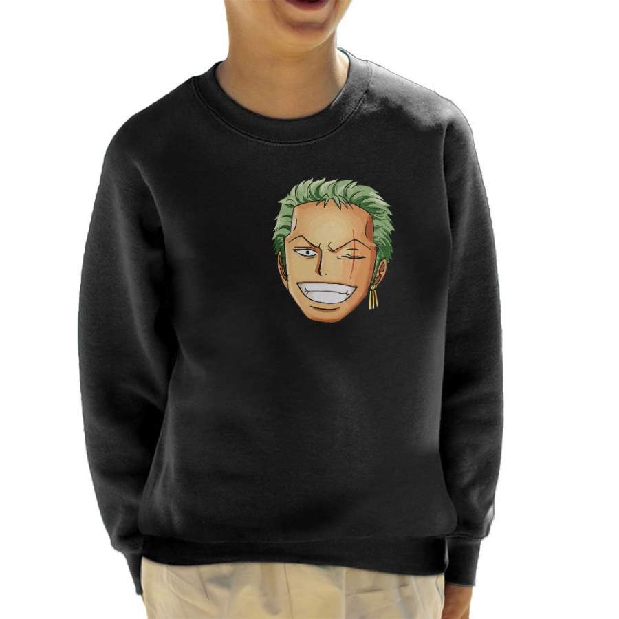 I Heart Roronoa Zoro One Piece Kid’s Sweatshirt
