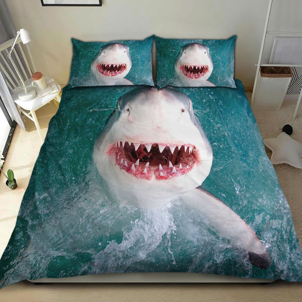 1Kkfs-Shark Teeths Bedding Set