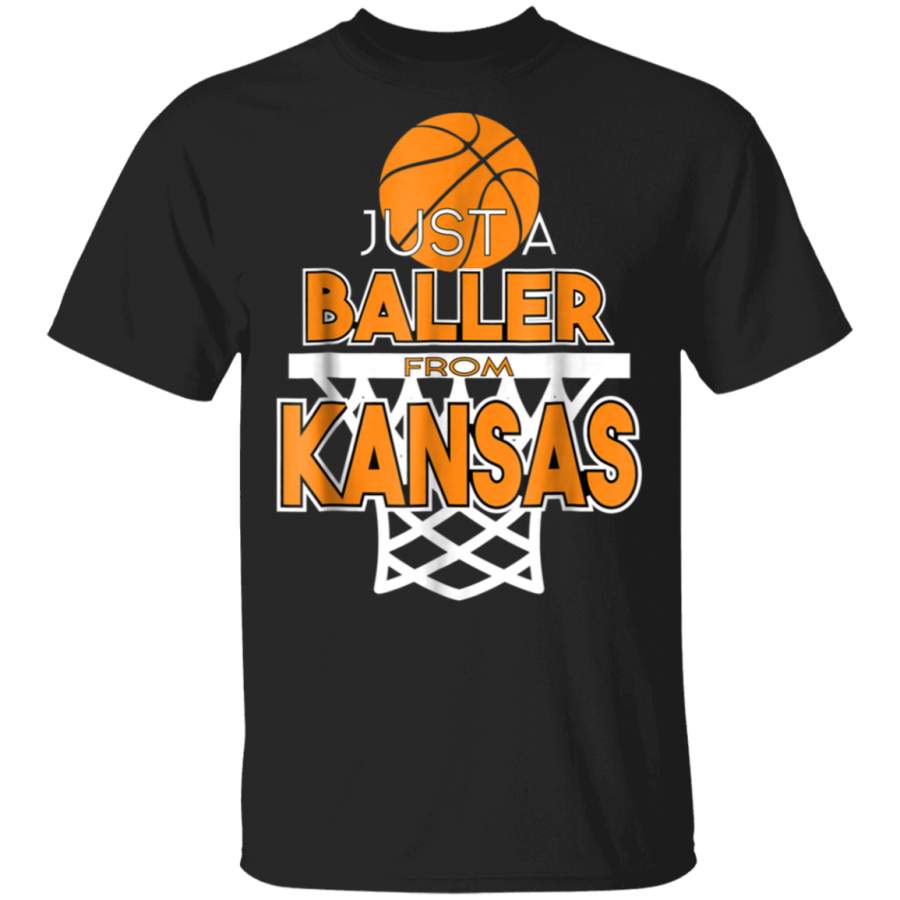 Just A Baller From Kansas Basketball State Tshirt