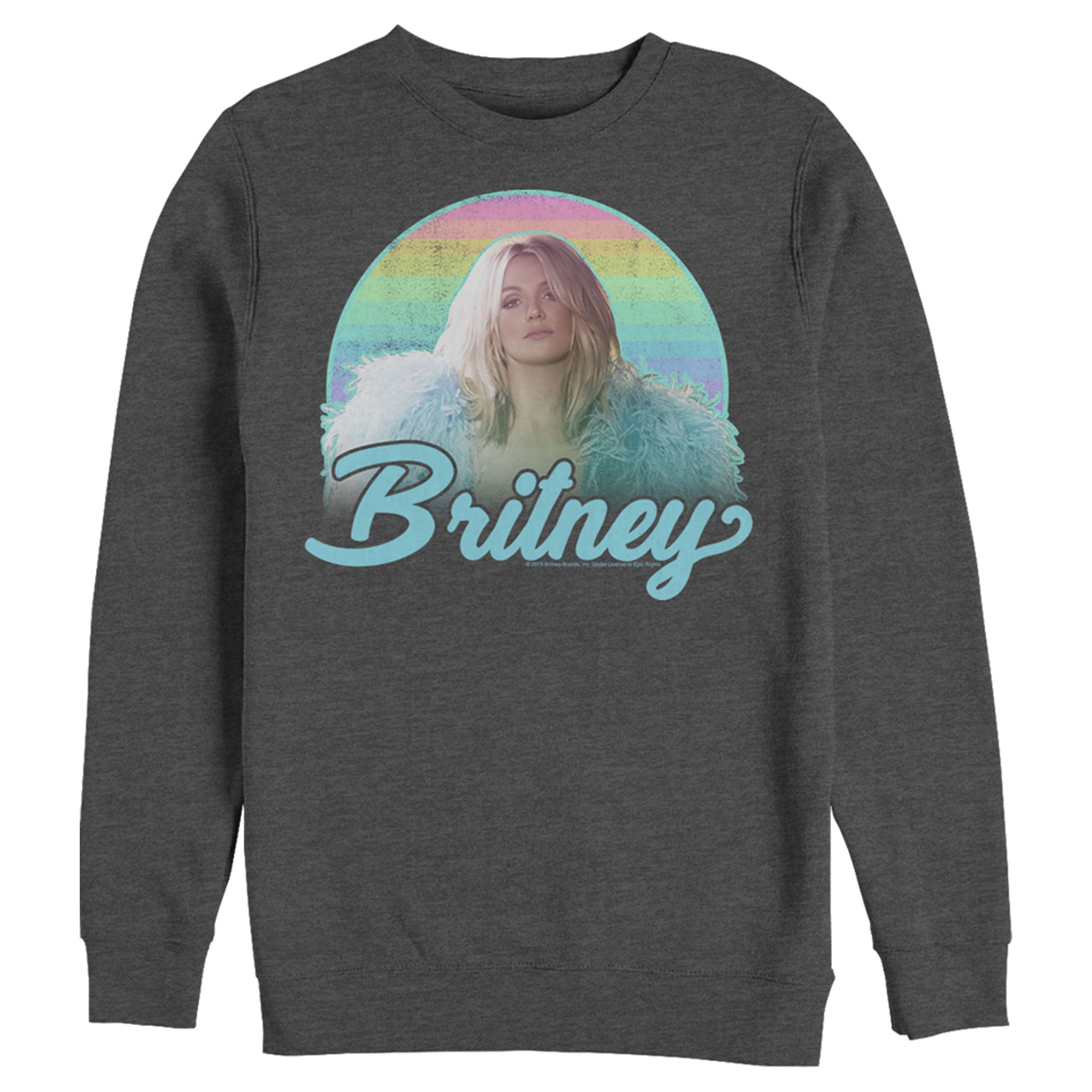 Britney Spears Men’S Rainbow Star  Sweatshirt