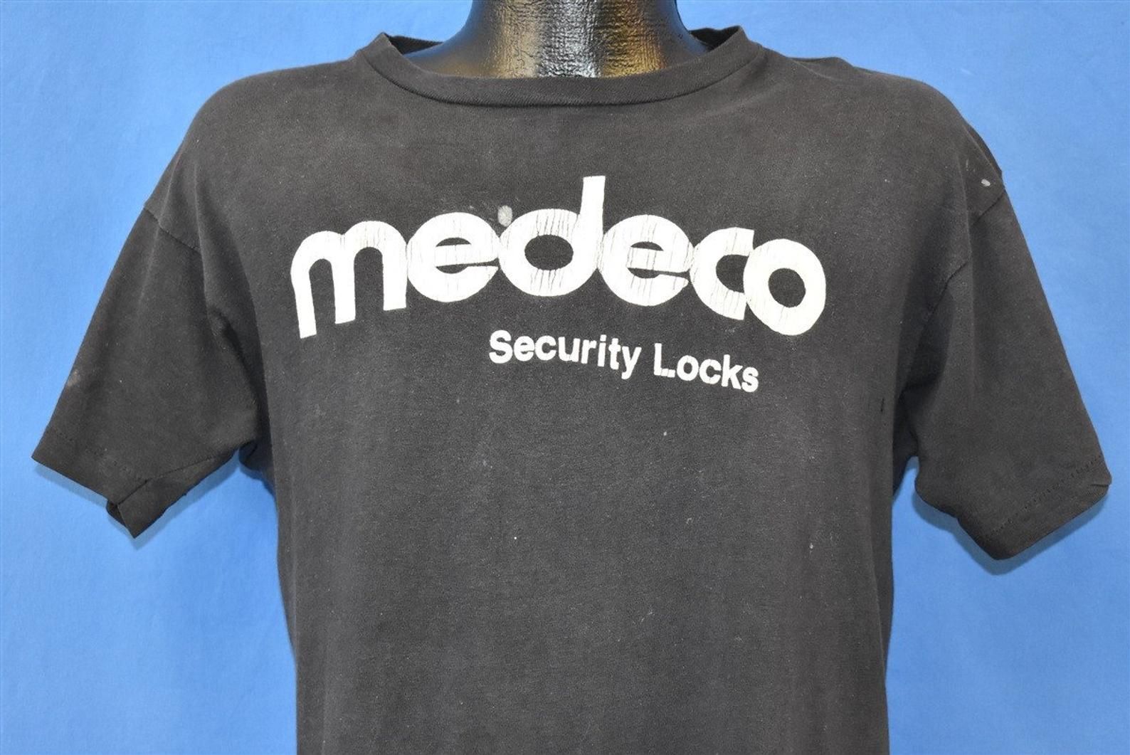 70S Medeco Security Locks Distressed T-Shirt