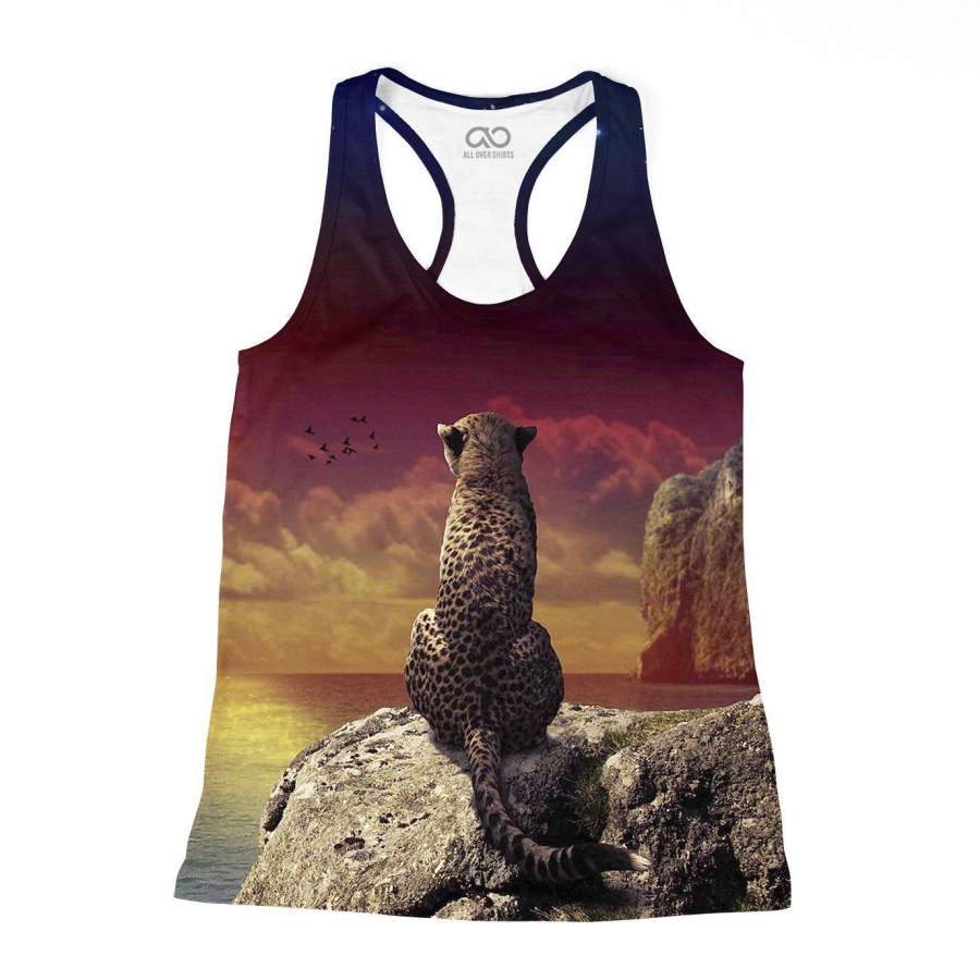 Thinking Leopard Racerback-Tank