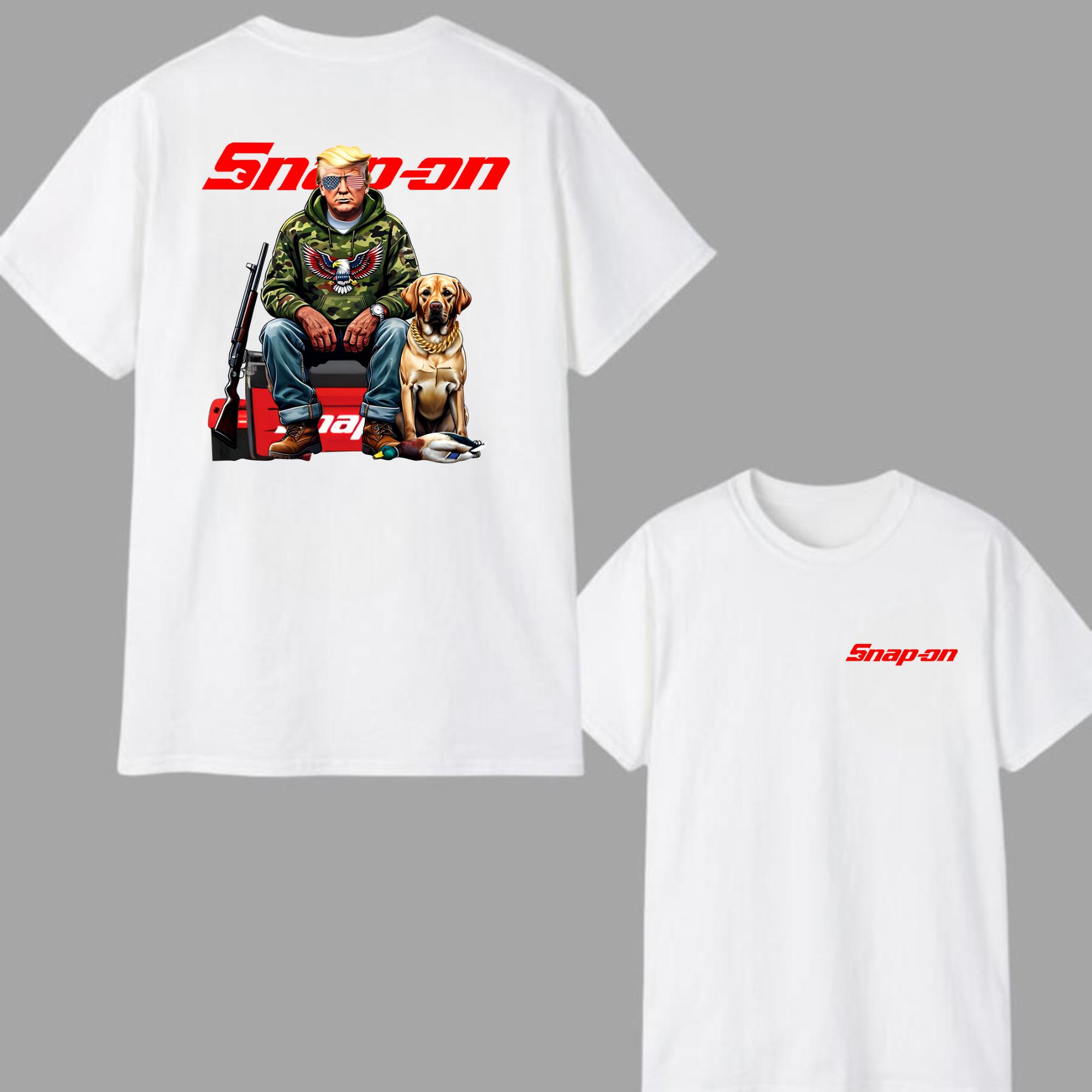 Snap-On Hunting T-Shirt Rugged Outdoorsman 2-Sided Design Unisex Pullover for Tool and Nature Enthusiasts – for Men and Women , Tiktok Shop