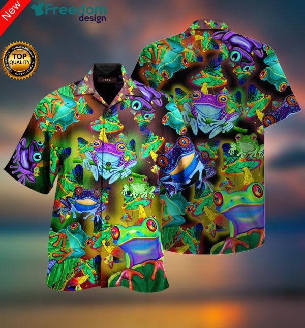 Amazing Frogs And Mushrooms Hawaii Shirt Unisex Ha63306