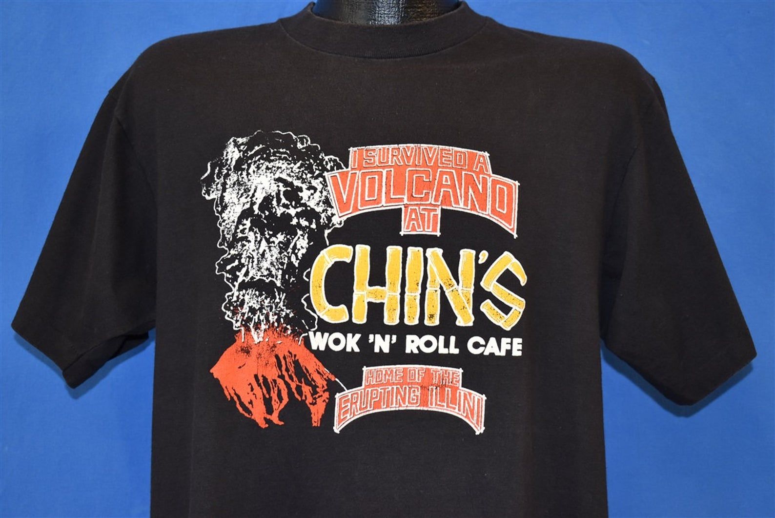 90S I Survived A Volcano At Wok N Roll T-Shirt