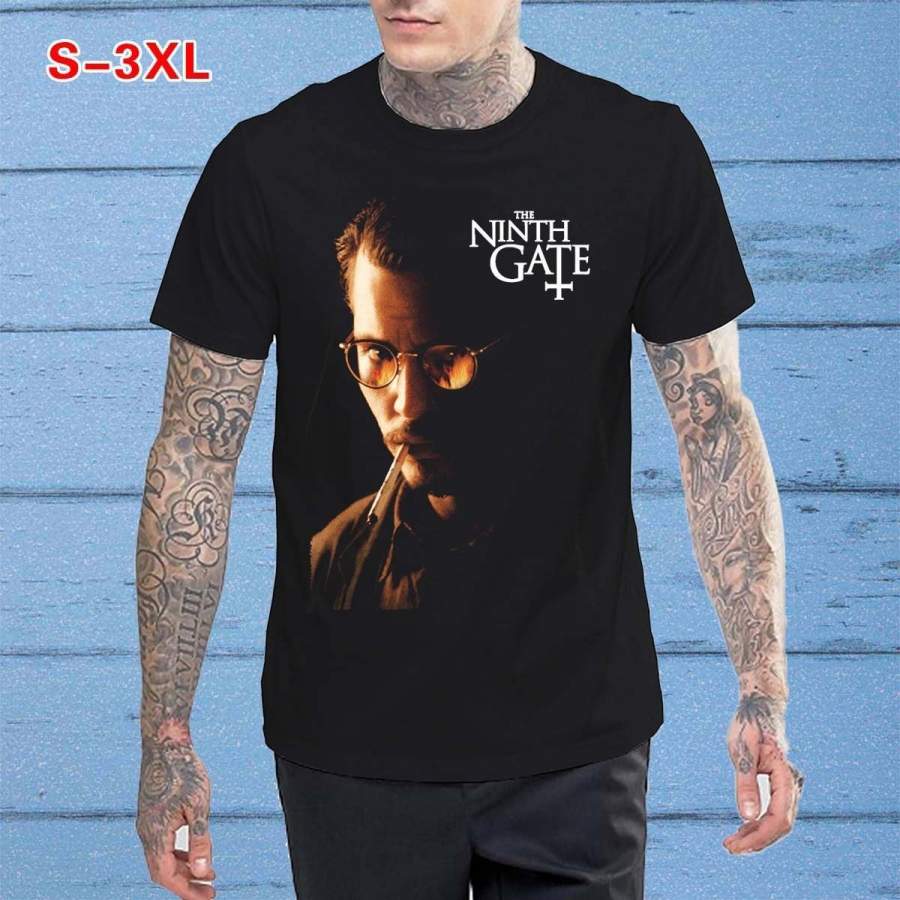 THE NINTH GATE Movie poster ver. 3 Johny Deep Men’s T-Shirt