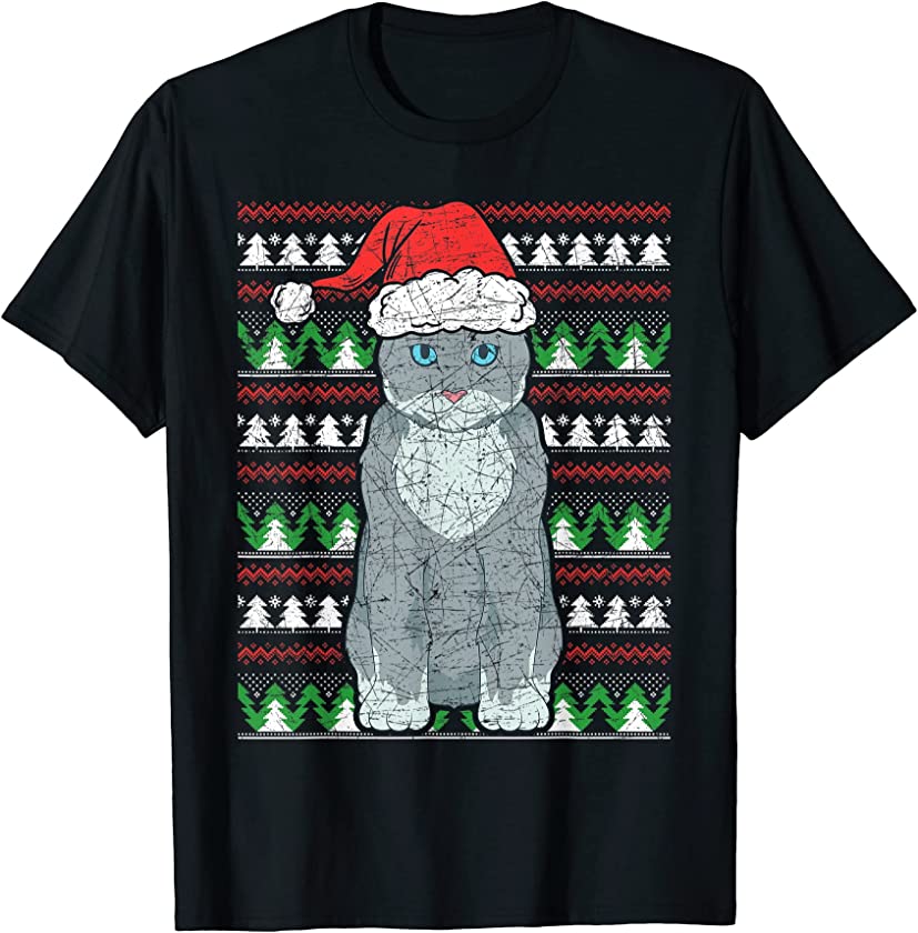 Ugly Christmas Animal Pet Owner Merry Xmas Kitty Kitten Cat T-Shirt