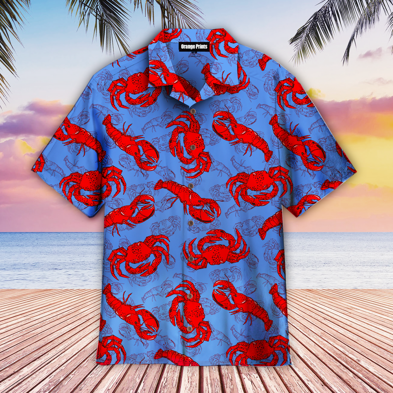 Funny Lobster And Crab Hawaii Lover Hawaii Shirt For Men Women Ha71518