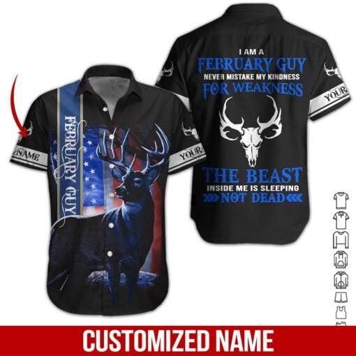 February Guy Custom Name Hawaii Shirt For Men Women Ha76587