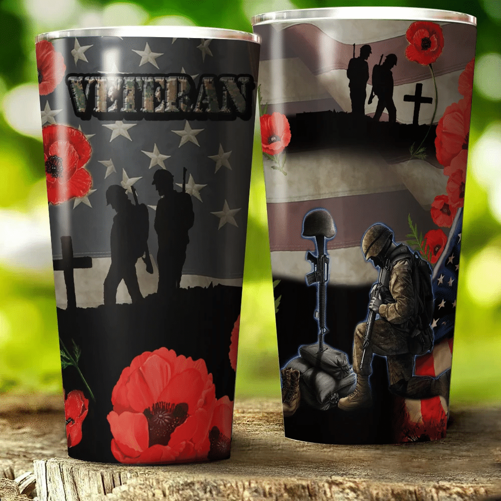 Wear A Poppy Veteran Tumbler