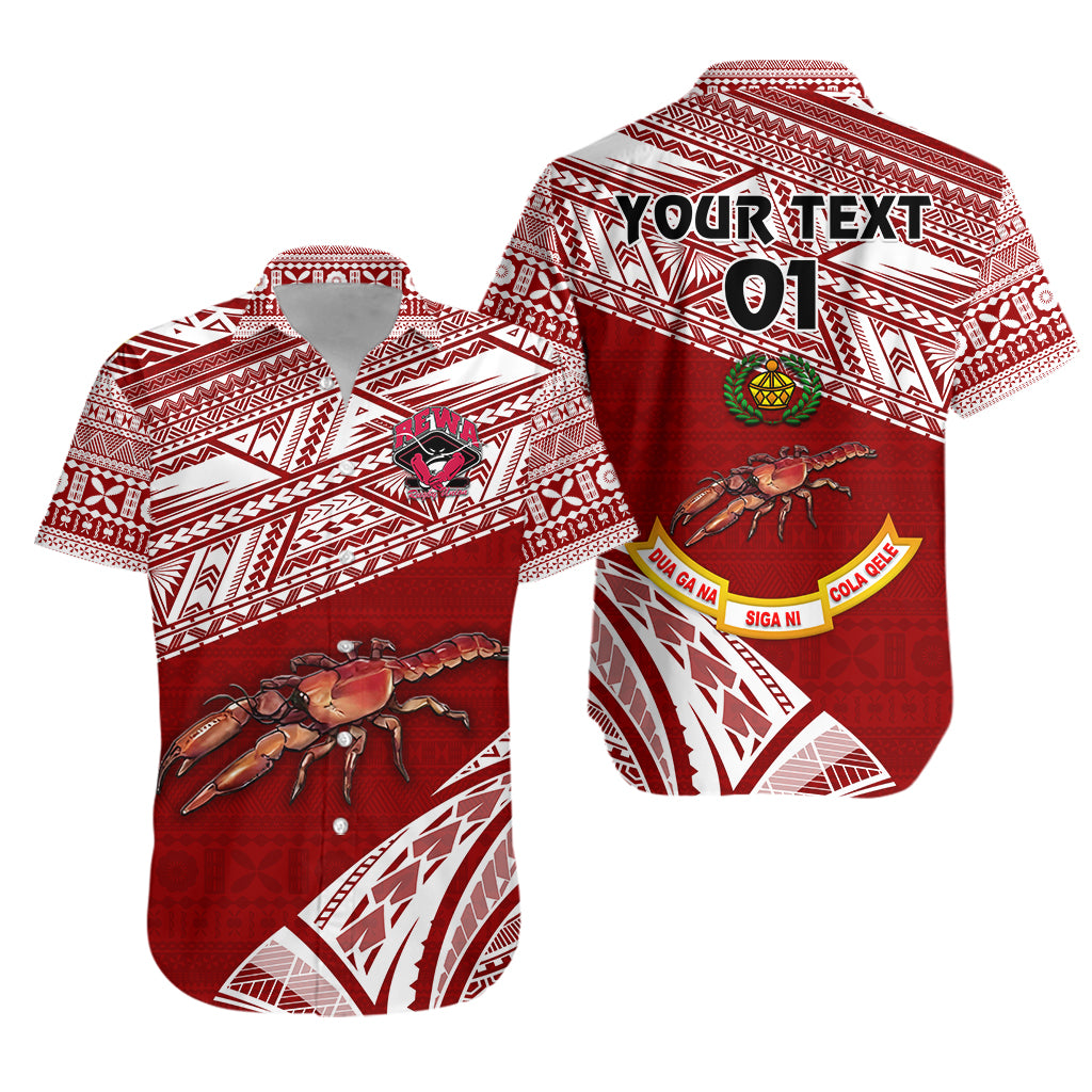 (Custom Personalised) Fiji Rewa Rugby Union Hawaiian Shirt Special Version – Red, Custom Text And Number Lt8