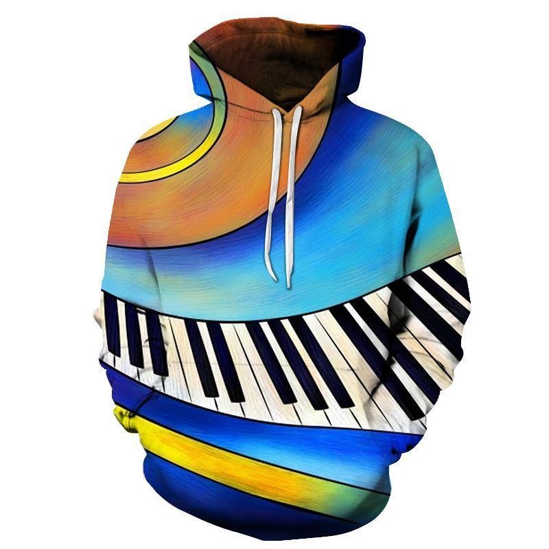 3D Animated Piano Keys – Hoodie, Sweatshirt, Pullover