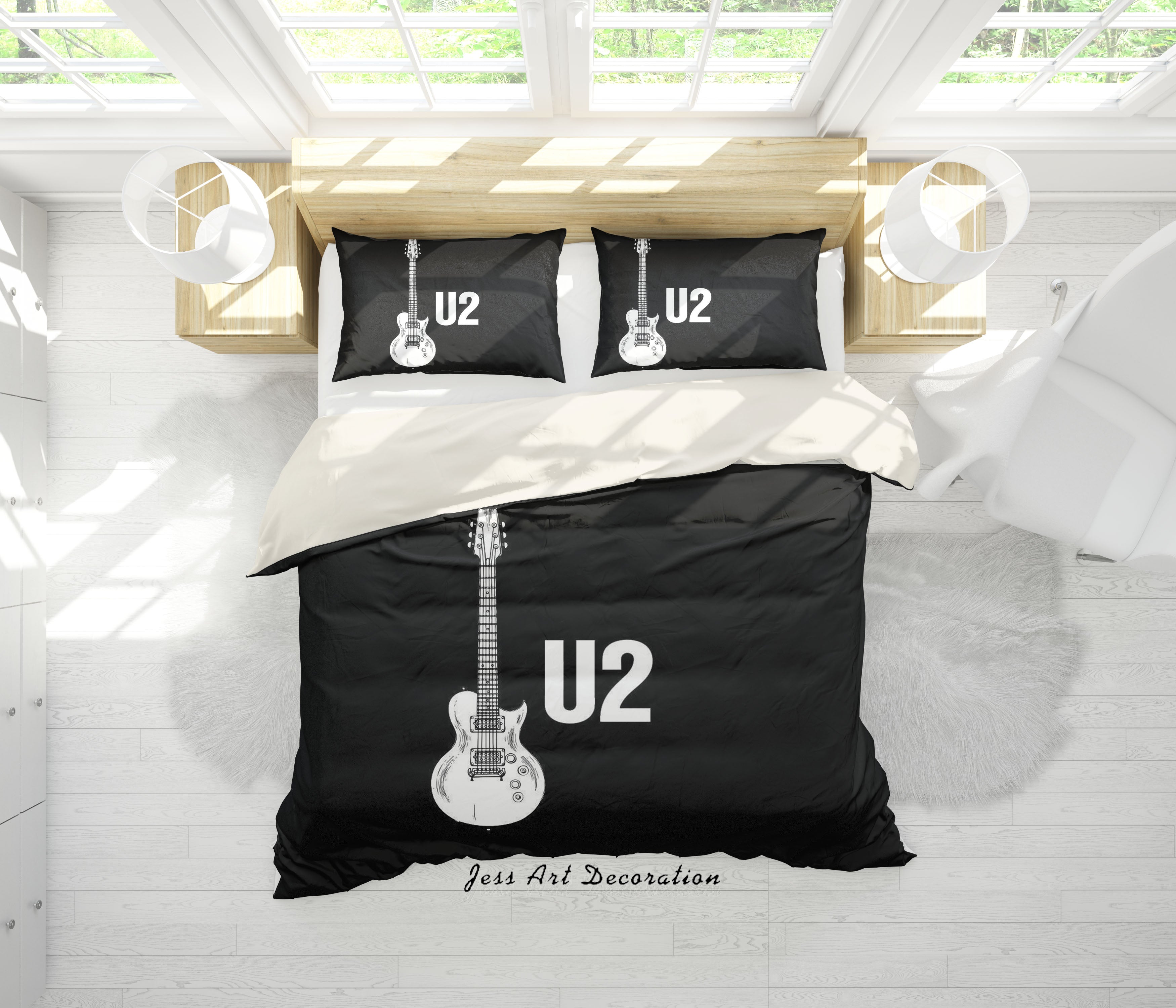 3D Music Band U2 Quilt Cover Set Bedding Set Pillowcases 15