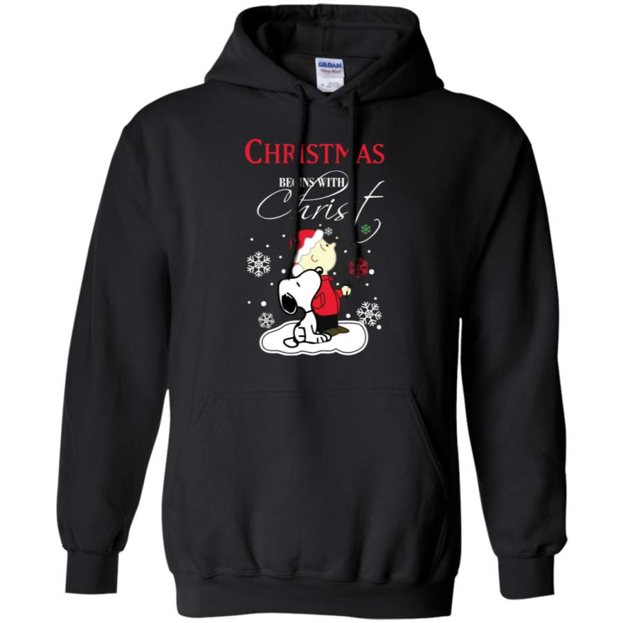 AGR Christmas Begins With Christ Hoodie