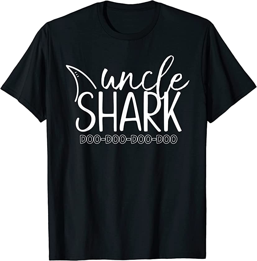 Uncle Shark Doo Doo Tshirt Men Gifts Father’s Day Birthday T-Shirt