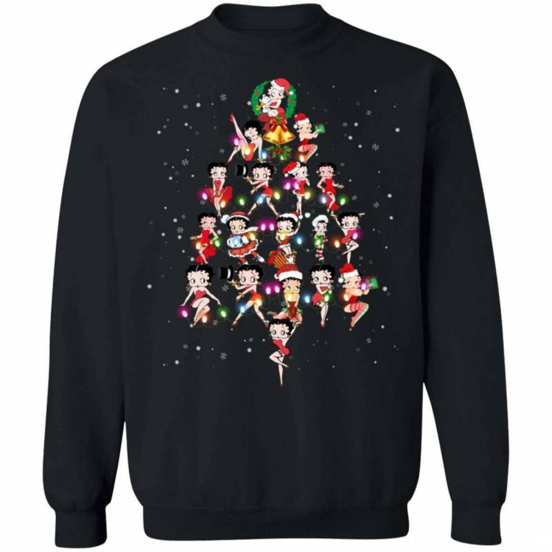 1930s Icon From ShopsPost Christmas Tree Betty Boop Sweatshirt Christmas Shirt Funny Xmas Gift For Fans HA11