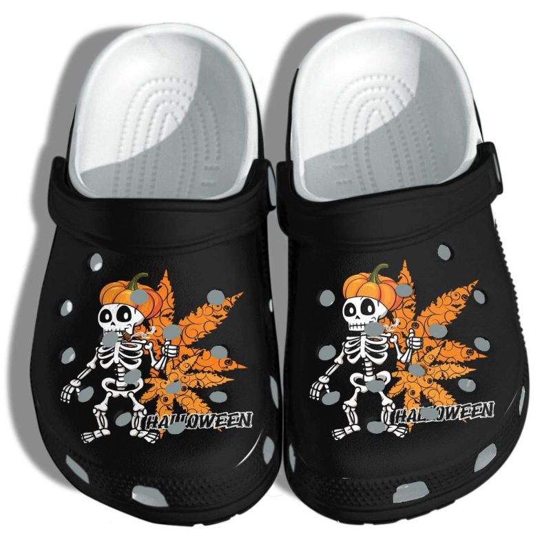 Skull High Tattoo Weed Crocband Clogs Shoes