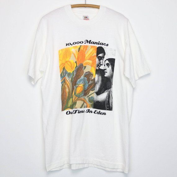 10 Maniacs Shirt Vintage Shirt1992 Our Time In Eden 1990S Dennis Drew Jerry Augustyn Shirt