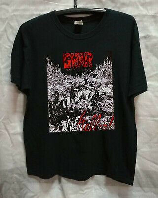 Vtg Rare Shirt Gwar Hell O1992 Top Black Reprint Limmited Edition Shirt