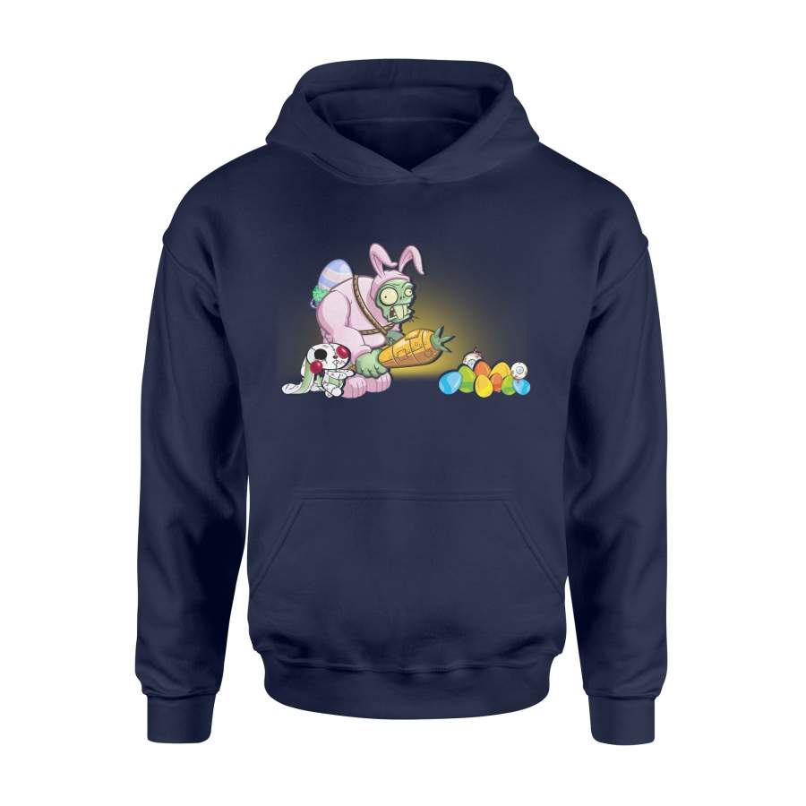 Bunny Zombie With Carrot Hunt Egg – Happy Easter Egg Hoodie