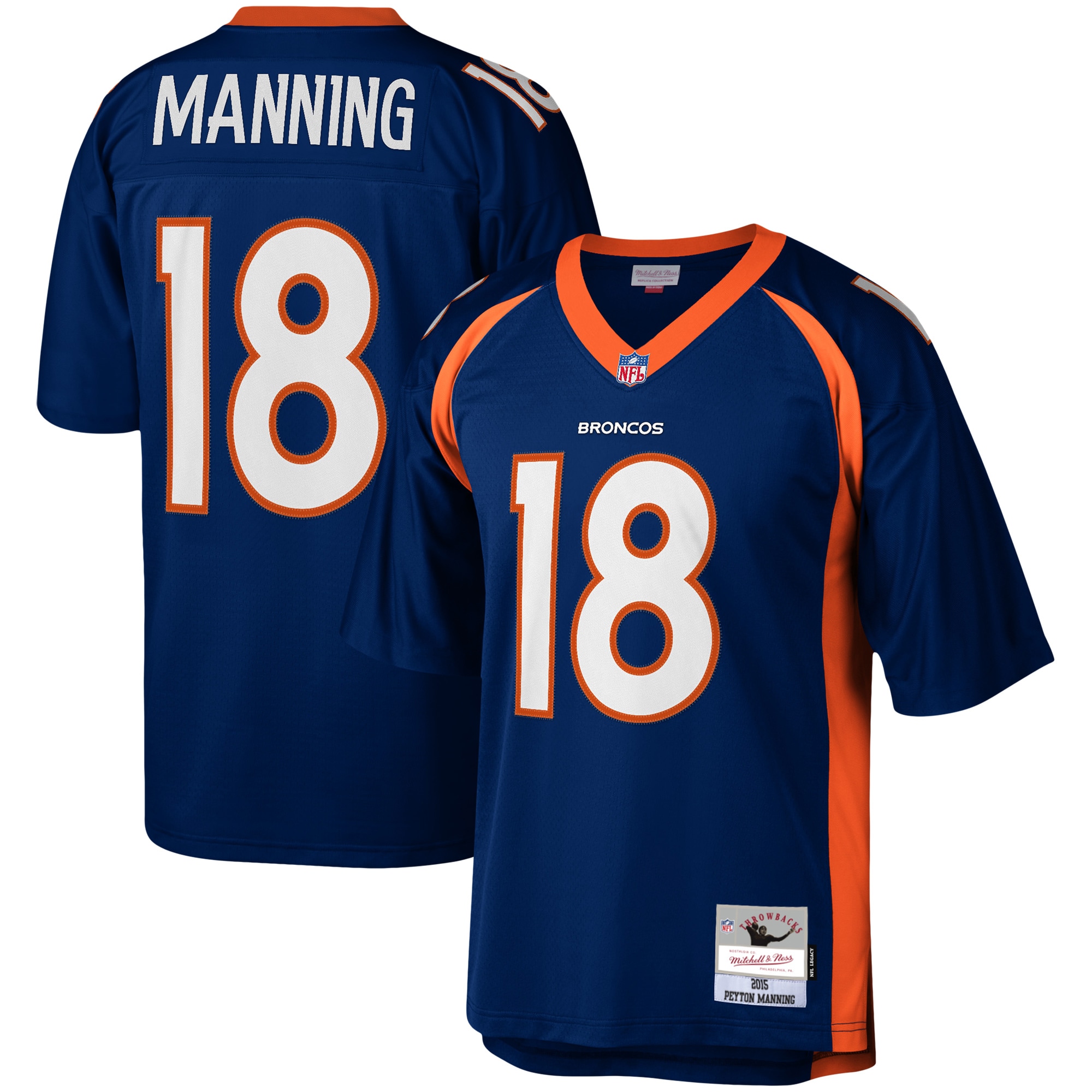 Peyton Manning Denver Broncos Mitchell & Ness Legacy Replica Jersey – Navy