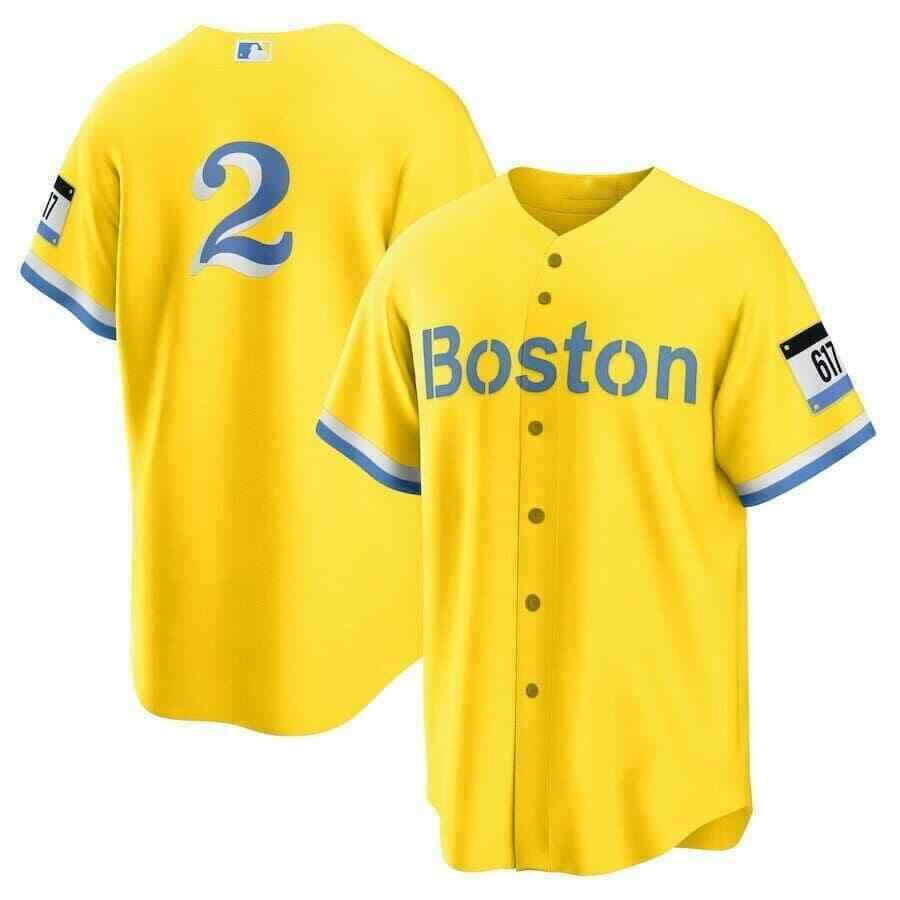 Xander Bogaerts #2 Boston Red Sox Gold All Over Print Baseball Jersey For Fans