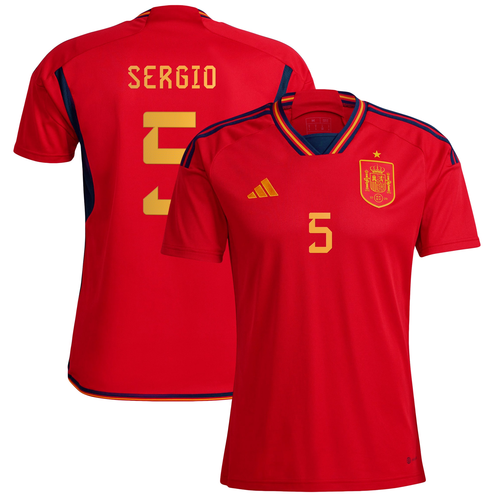 Sergio Busquets Spain National Team 2022/23 Home Replica Player Jersey – Red