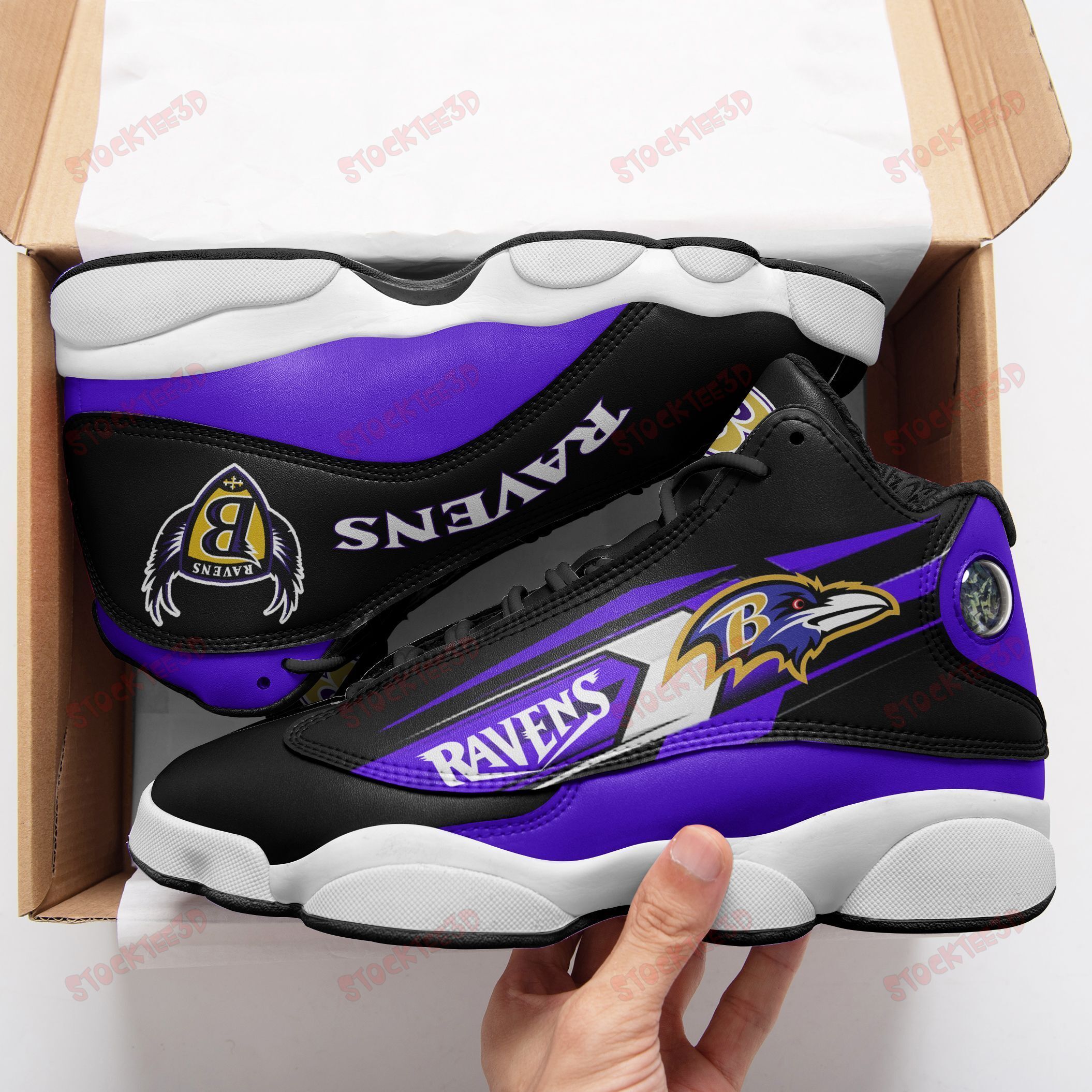 Baltimore Ravens Air Jd13 Sneakers 659