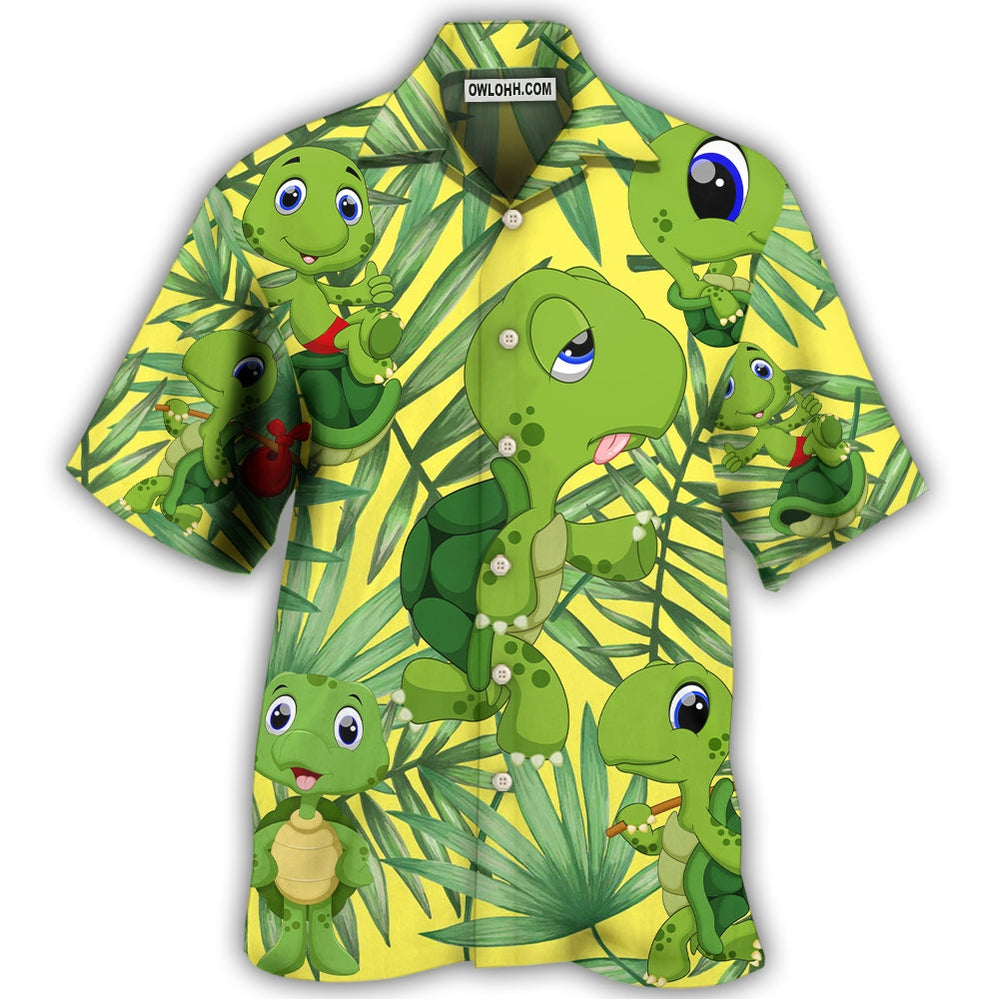 Turtle I Am A Slow Runner – Hawaiian Shirt – Owl Ohh