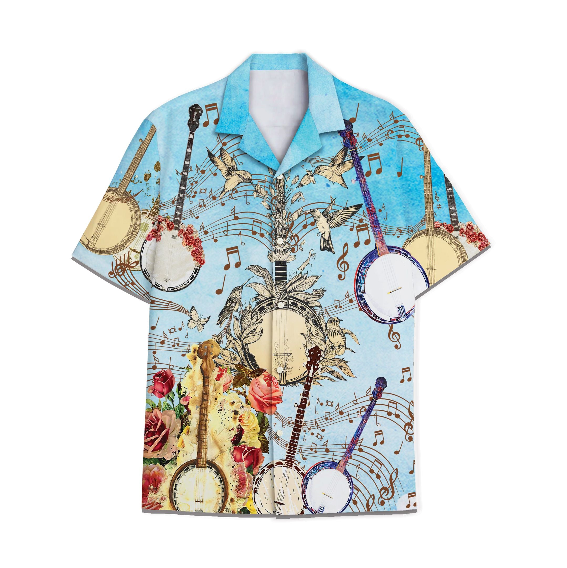 Hawaii Shirt Banjo Hawaii For Hawaii Aloha Ha8829