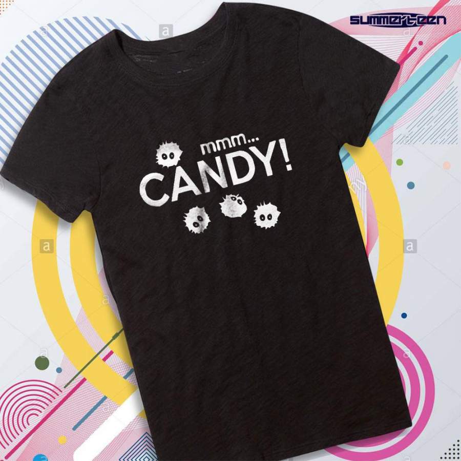 Soot Sprites Candy Spirited Away Anime Women’S T Shirt