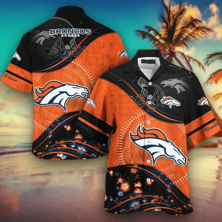 Denver Broncos Hawaiian Shirt Short Sleeve