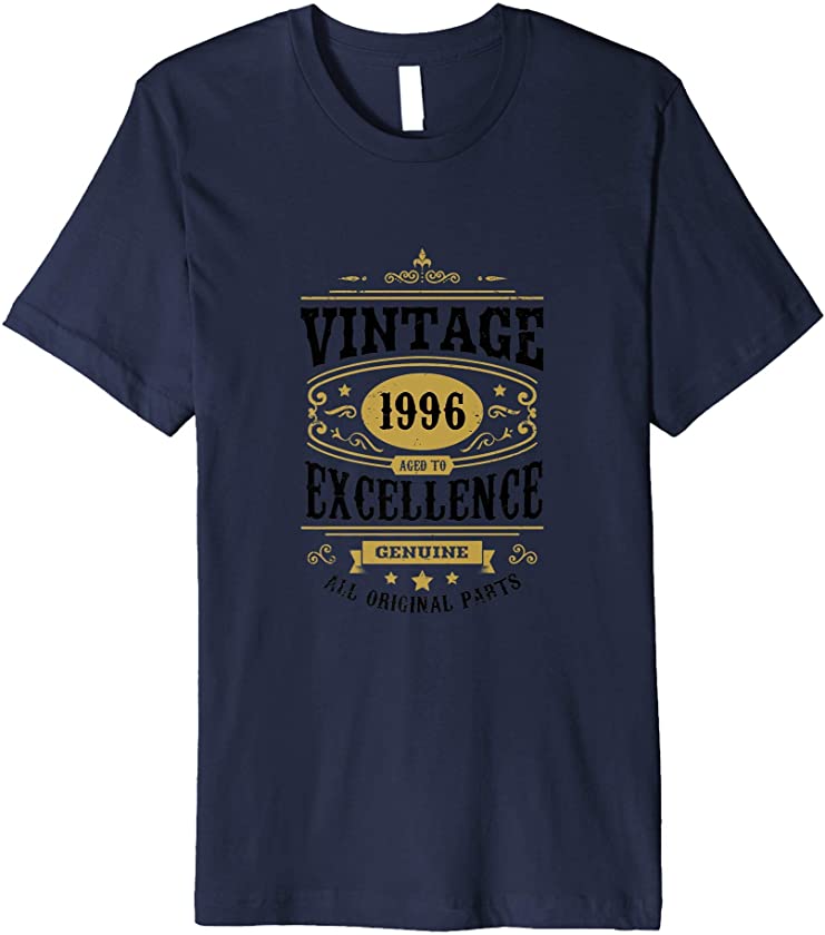 25th Birthday Son Men Age 25 Year Old Vintage Gifts 1996 Premium T-Shirt