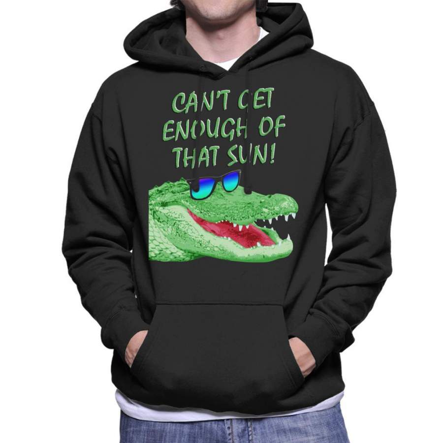 Cant Get Enough Of That Sun Crocodile Men’s Hooded Sweatshirt