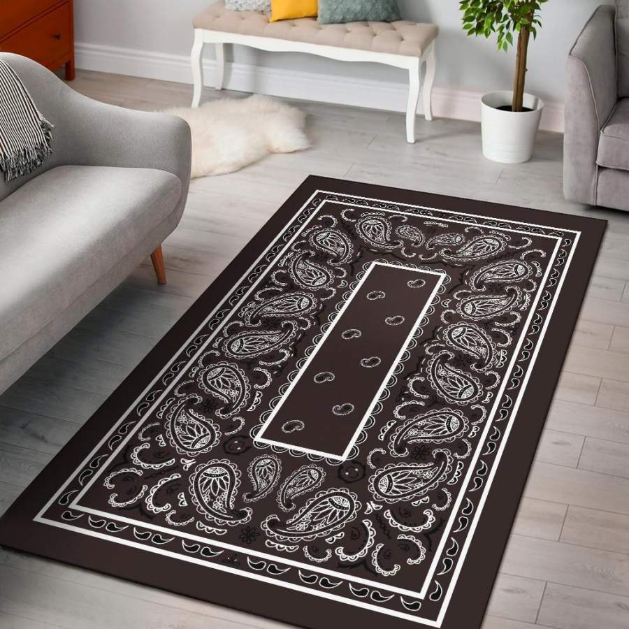 Coffee Brown Bandana Area Rugs – Fitted