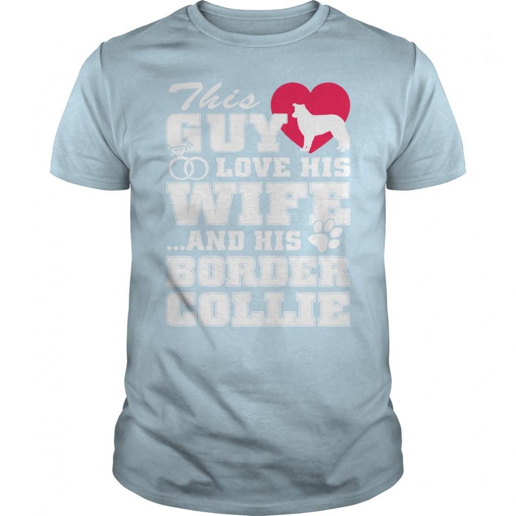 Border Collie cute shirts Guys Tee 867546369