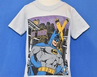 80s Batman Dc Comics Cartoon Superhero Comic Book T-shirt 6251