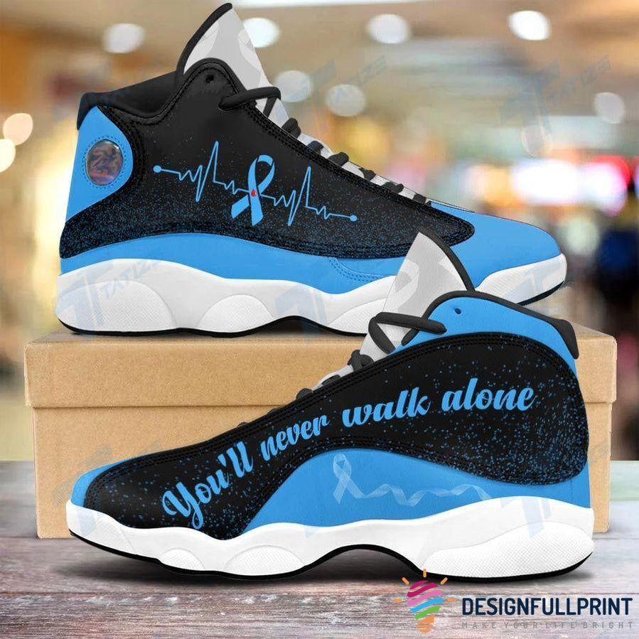 Blue Ribbon You Ll Never Walk Alone Diabetes Awareness Jd 13 Shoes Hg