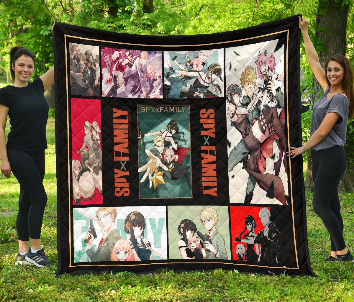 Loid Yor And Anya Forger Spy X Family Premium Quilt Blanket Anime Home Decor Custom For Fans Na042903