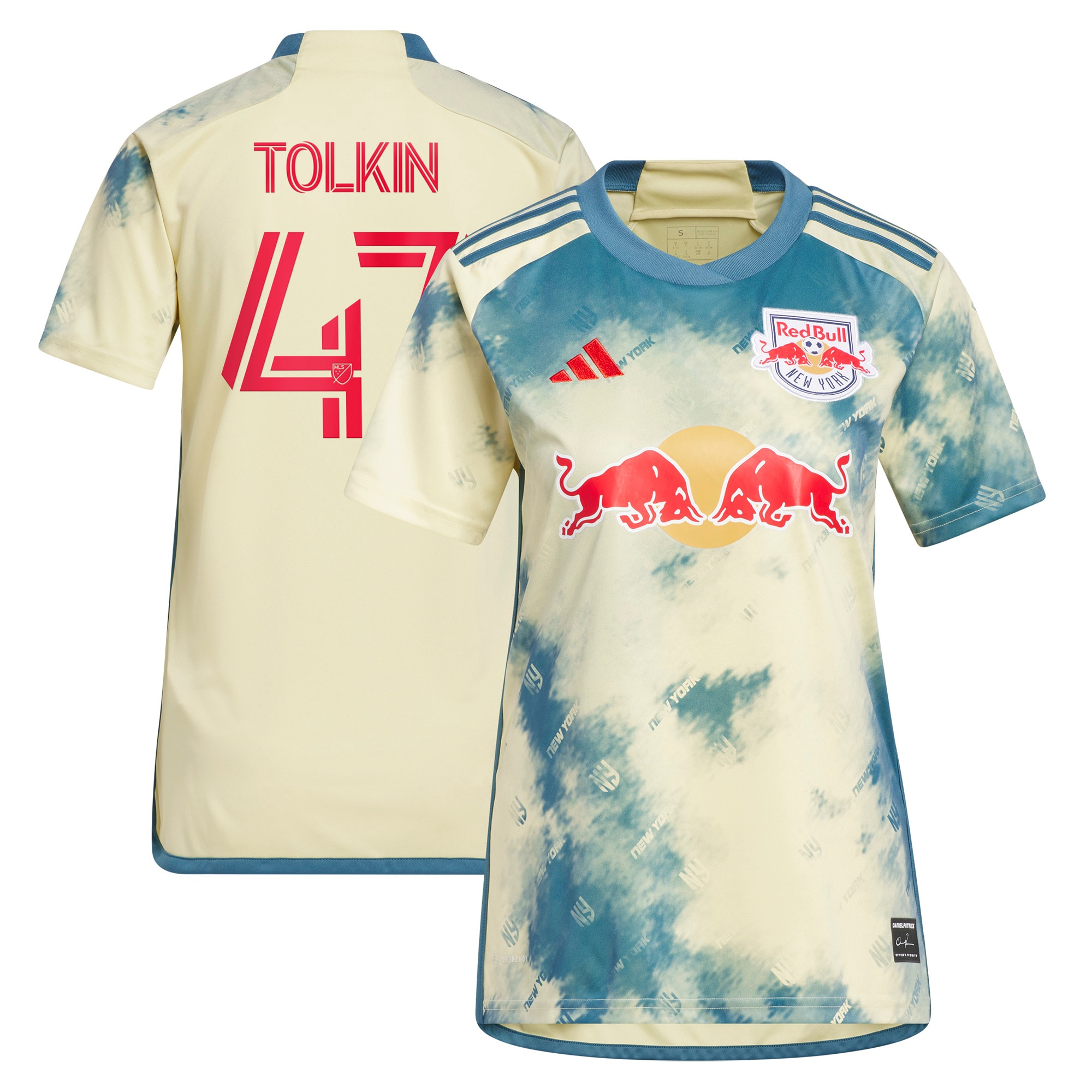 John Tolkin New York Red Bulls Women's 2023 Daniel Patrick Kit Replica Jersey – Yellow