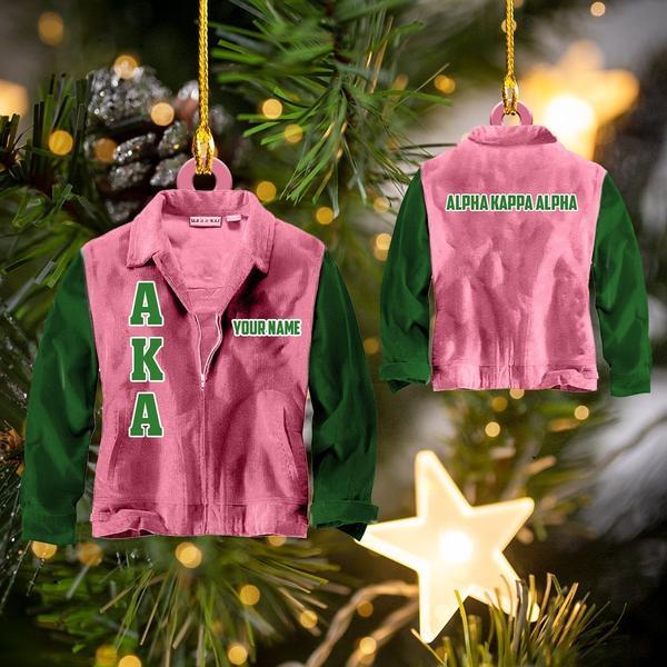 Aka – Gift For Aka – Aka Pink Clothing Custom Shaped Ornament Christmas Ornament