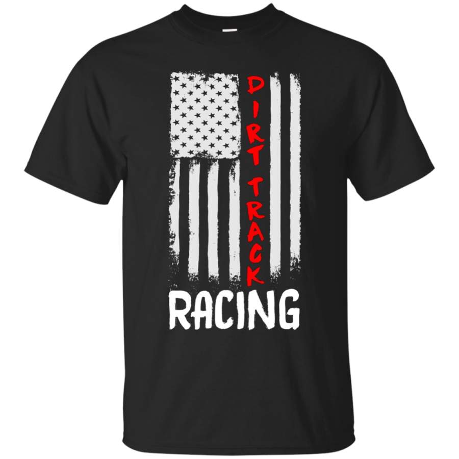 AGR Dirt Track Racing American Flag T-shirt For Men And Women