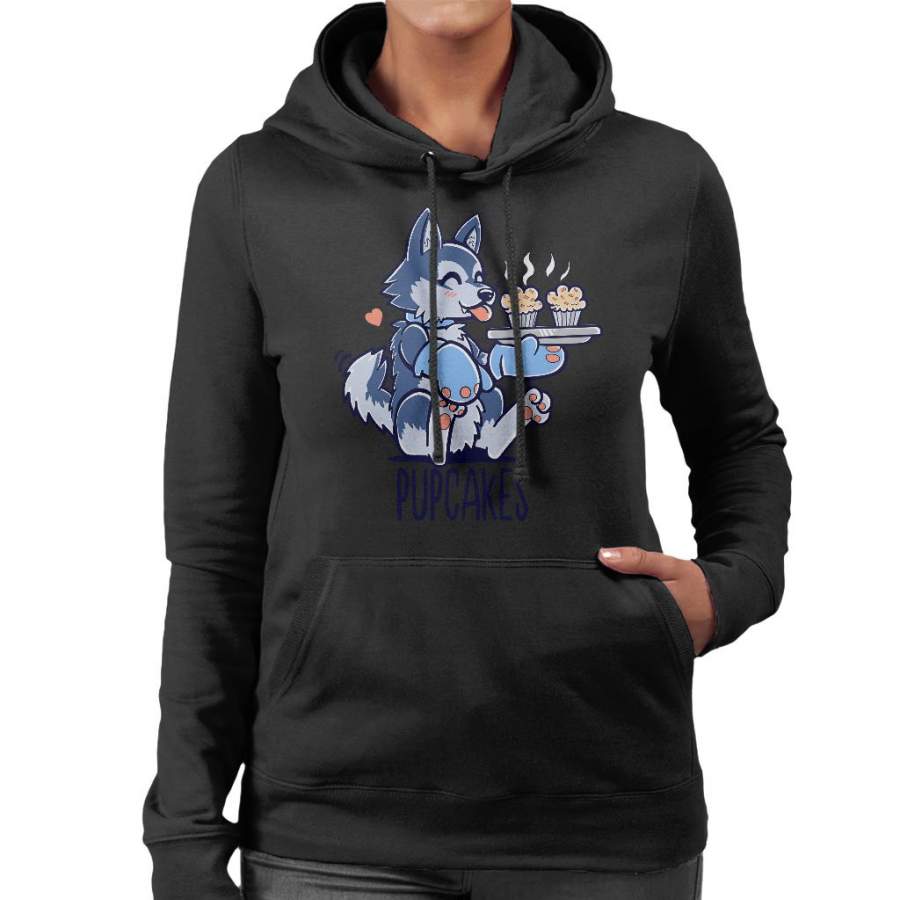 Husky Chef Dog Baking Pupcakes Women’s Hooded Sweatshirt