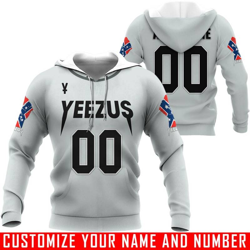 Yeezus – Kanye West – CUSTOMIZE NAME AND NUMBER – HOT SALE 3D PRINTED – NOT IN STORE