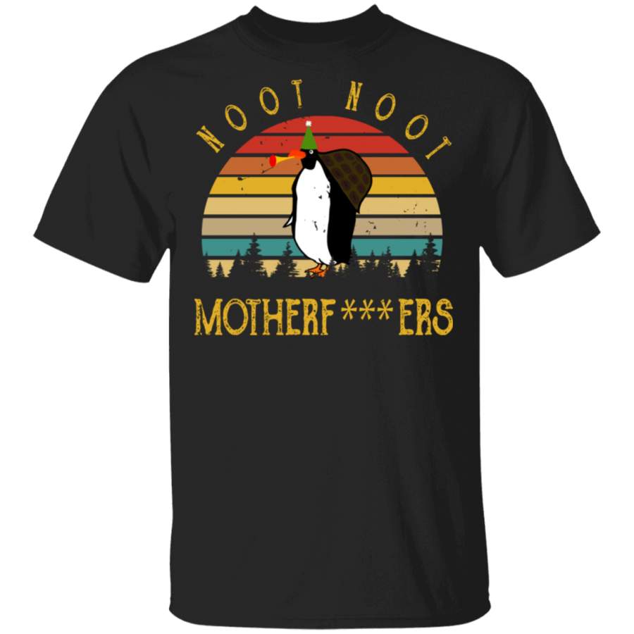 Vintage Retro Noot Noot Motherf___ers Cute Penguin Matching Mother’s Day Gifts T-Shirt