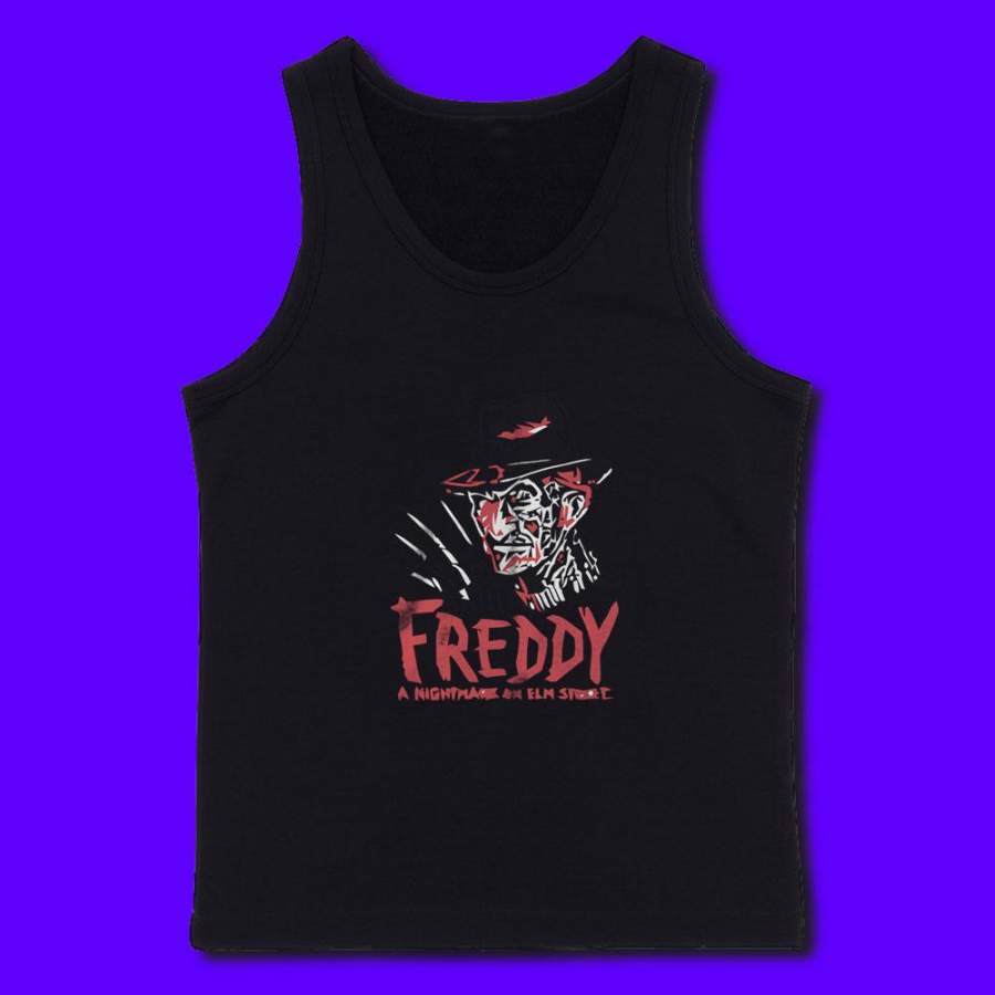 A Nightmare On Elm Street Drawn Men’S Tank Top